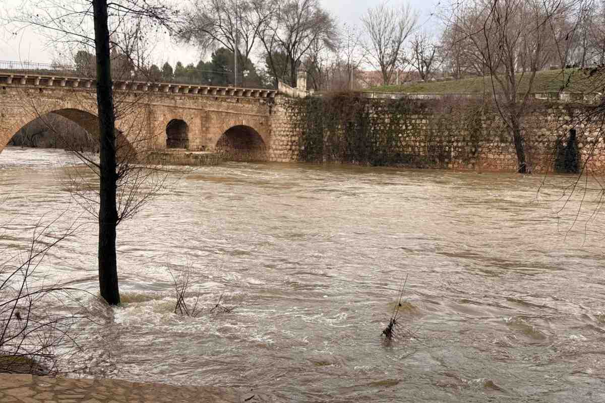 Río Henares nivel naranja Foto: EP
