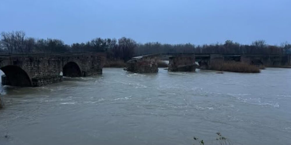 Río Tajo en Talavera de la Reina este jueves. Foto: Ayuntamiento Talavera