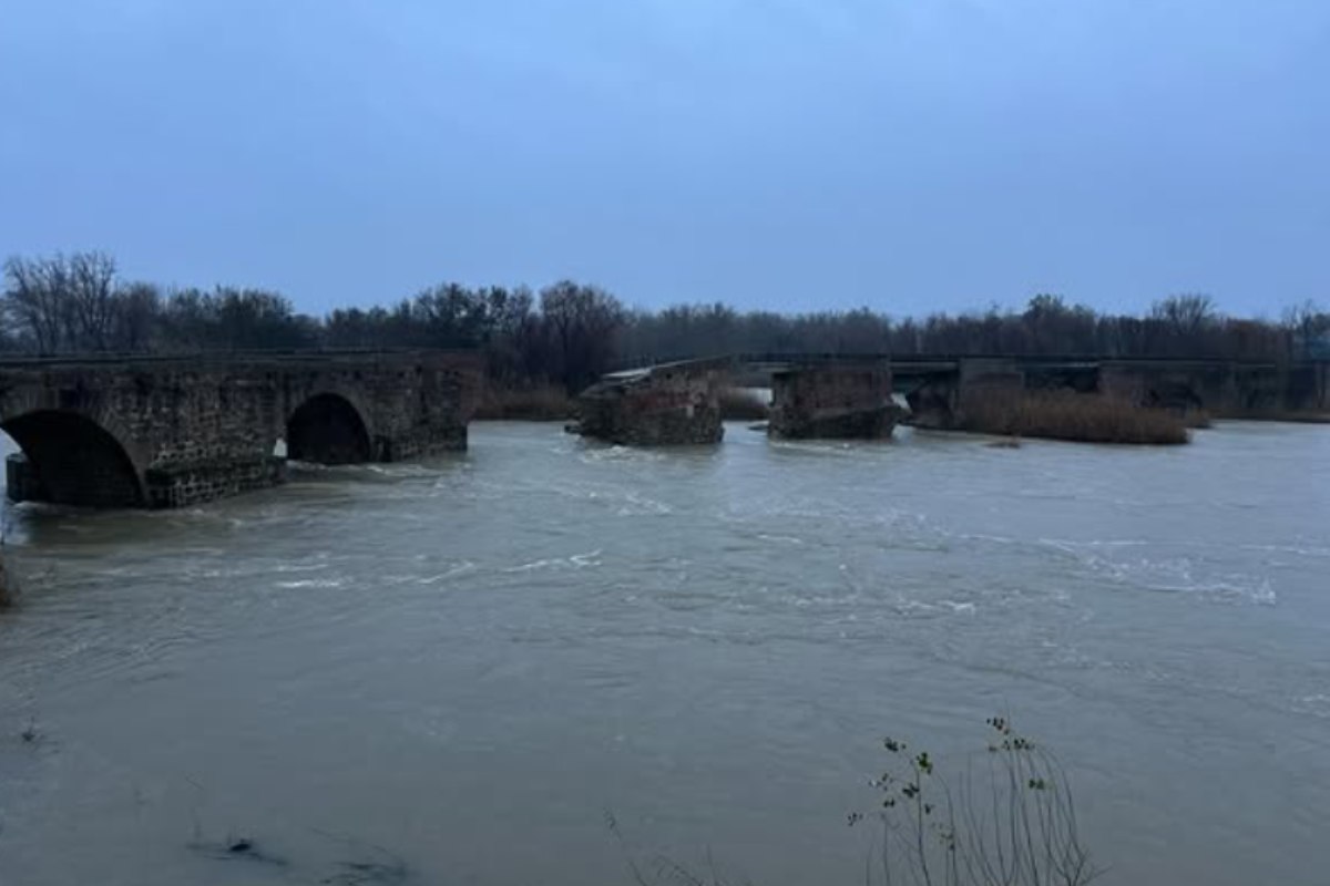 Río Tajo en Talavera de la Reina este jueves. Foto: Ayuntamiento Talavera
