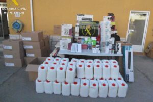 Efectos recuperados por la Guardia Civil de Toledo