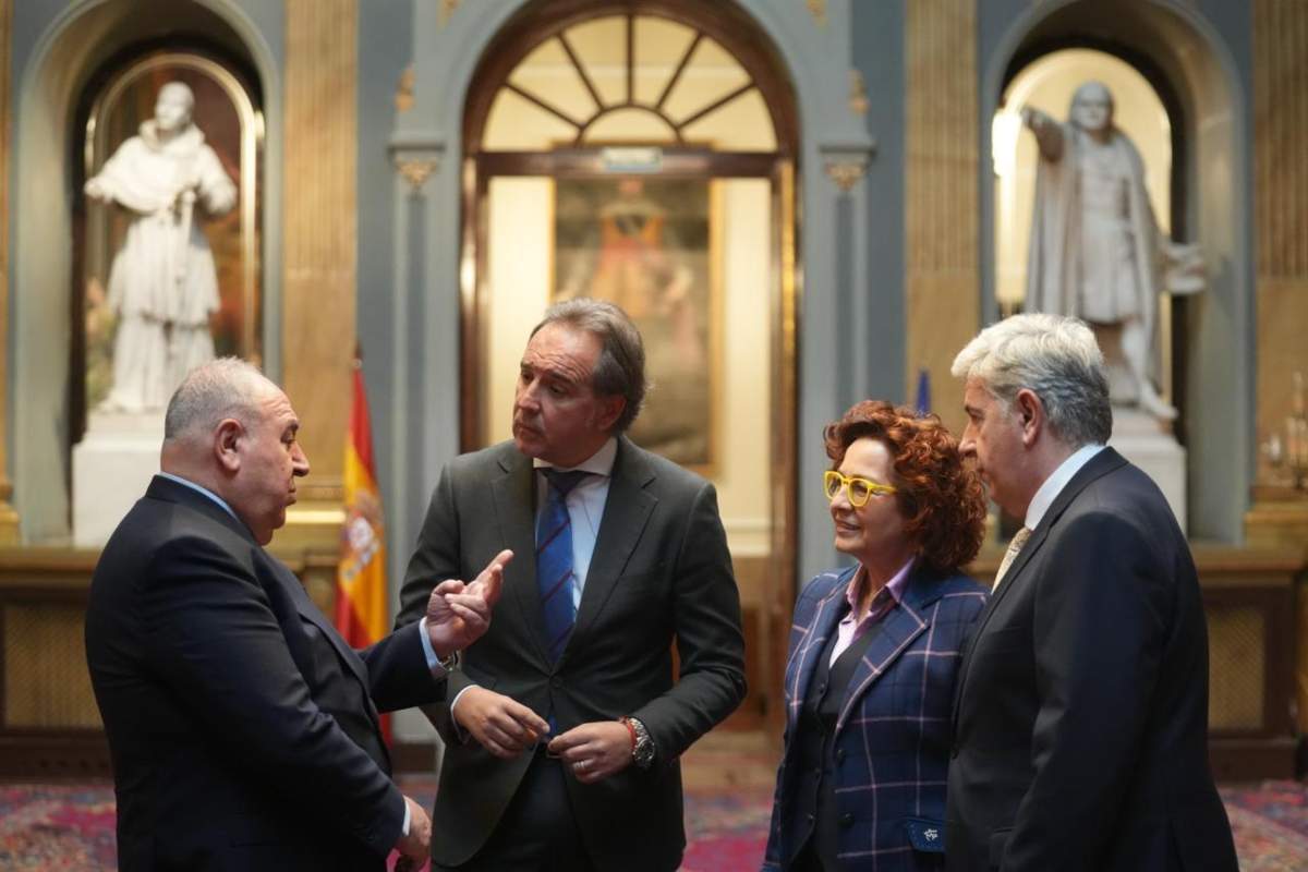Los senadores del PP por la provincia de Toledo, Vicente Tirado, Carmen Riolobos, Israel Pérez y Miguel Ángel de la Rosa
