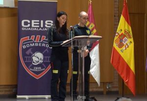 Toma de posesión de Silvia García, primera mujer bombero de Guadalajara