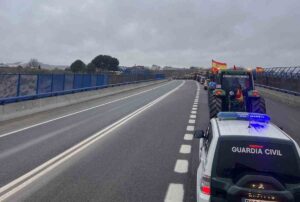 Tractores camino de Madrid.