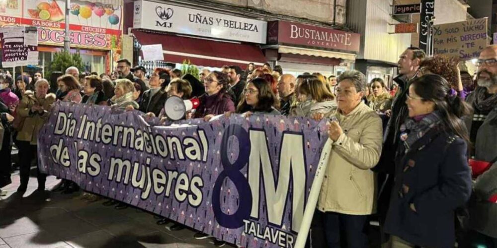 Foto de archivo de la manifestación por el 8M en Talavera de la Reina. Fuente: Enclm.