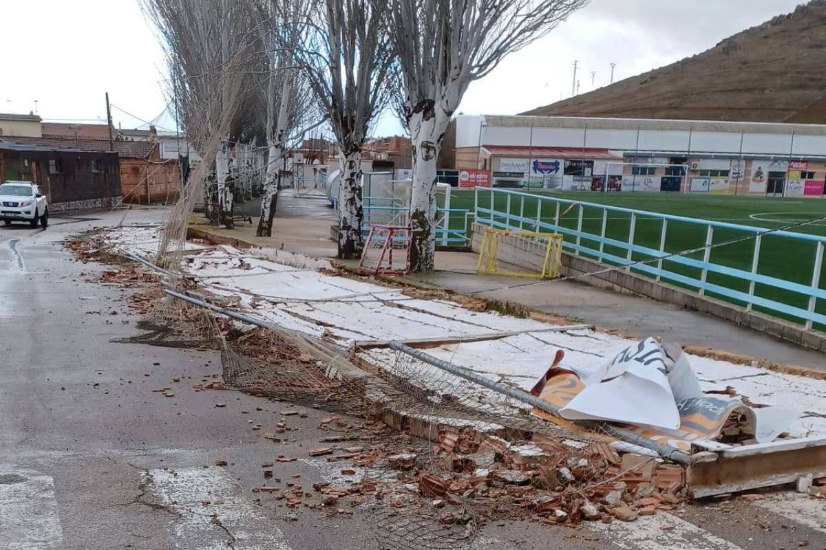 Daños del temporal en Fuente el Fresno