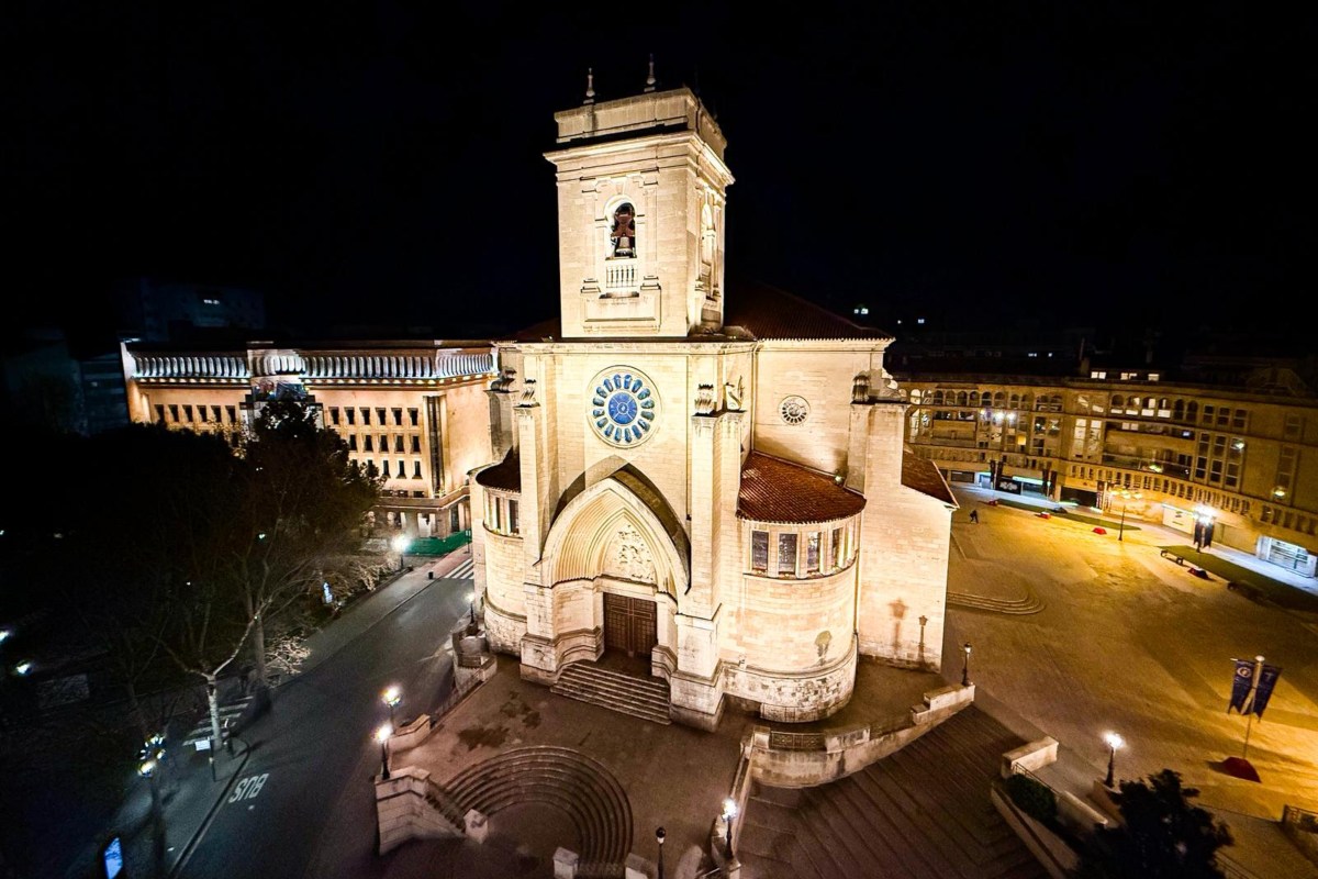 Nueva iluminación de la Catedral San Juan Bautista de Albacete