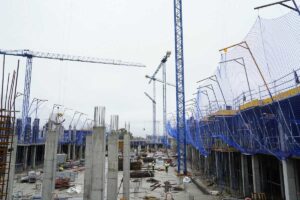 Imagen de archivo de varias viviendas en construcción