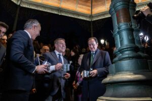 Inauguración de la nueva iluminación de la Fuente Agria de Puertollano