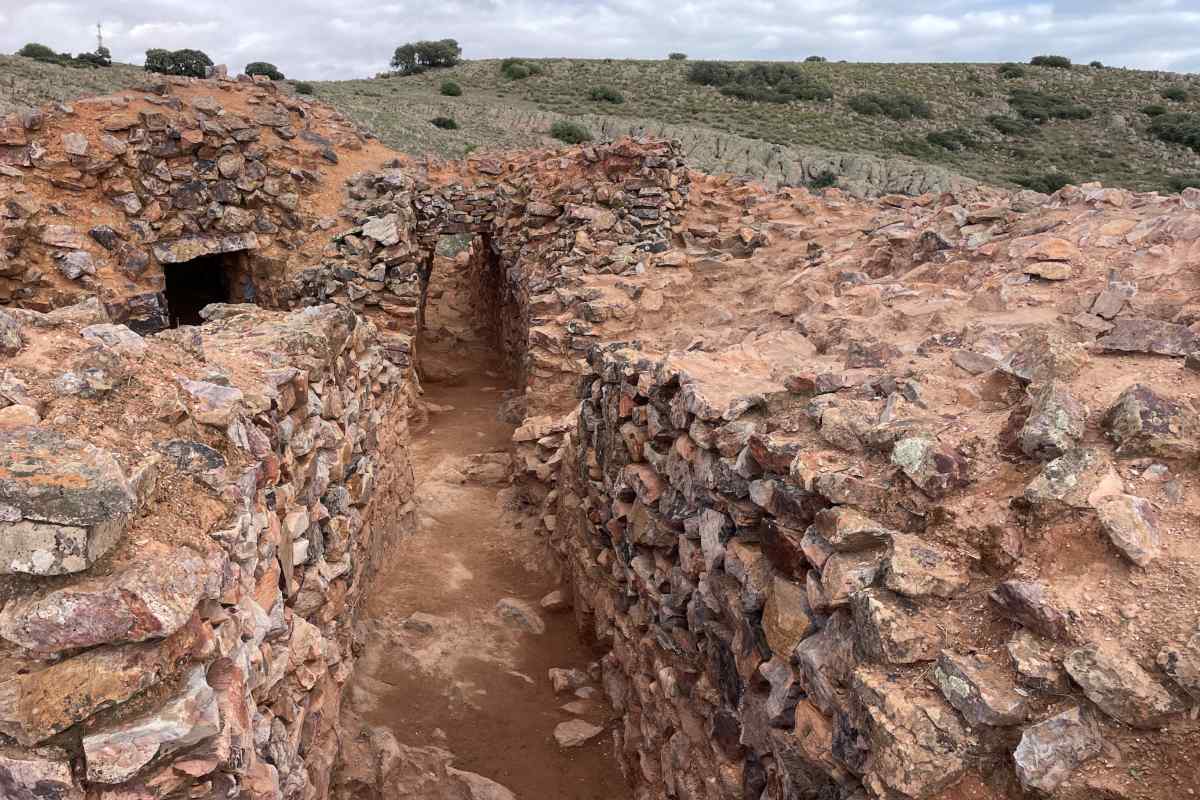 Interior del yacimiento de Bocapucheros