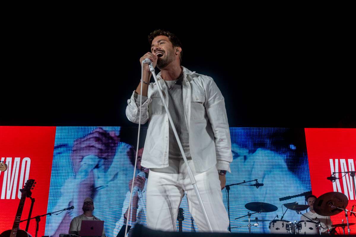 Pablo Alborán durante un concierto