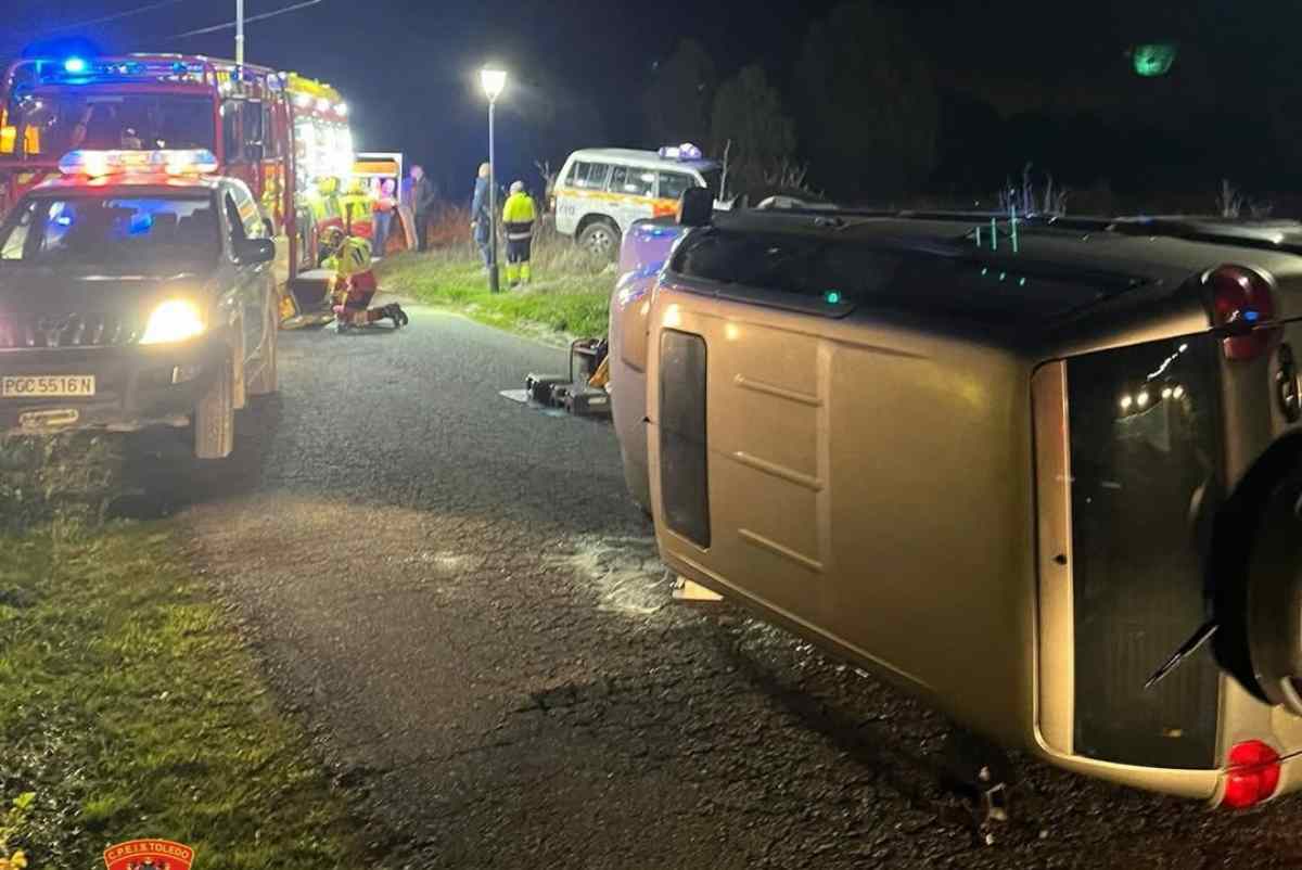 Accidente de tráfico en Escalona (Toledo).