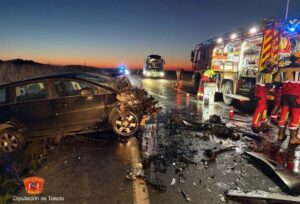 Accidente en Borox. Foto: CPEIS Toledo.