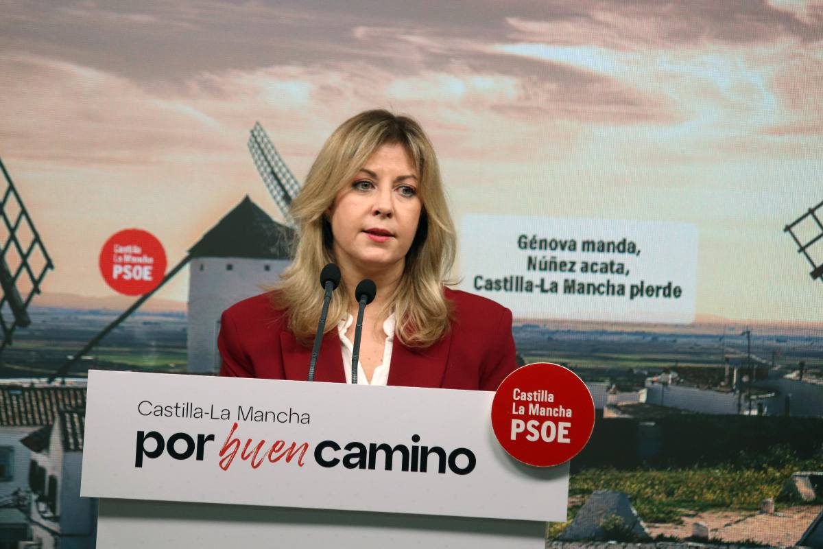 La portavoz del grupo socialista en las Cortes regionales, Ana Isabel Abengózar.