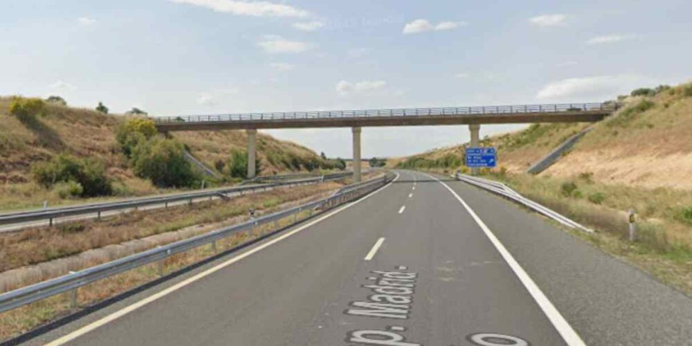 Kilómetro 17 de la AP-41, uno de los más peligrosos de España.