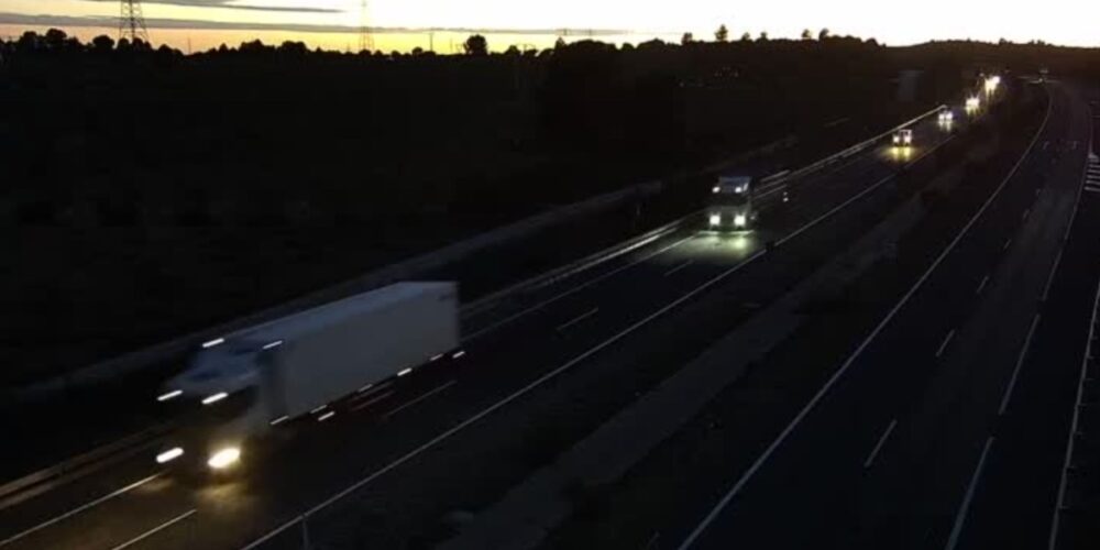 Kilómetro 242 de la autovía A-3 en Cuenca. Foto: DGT