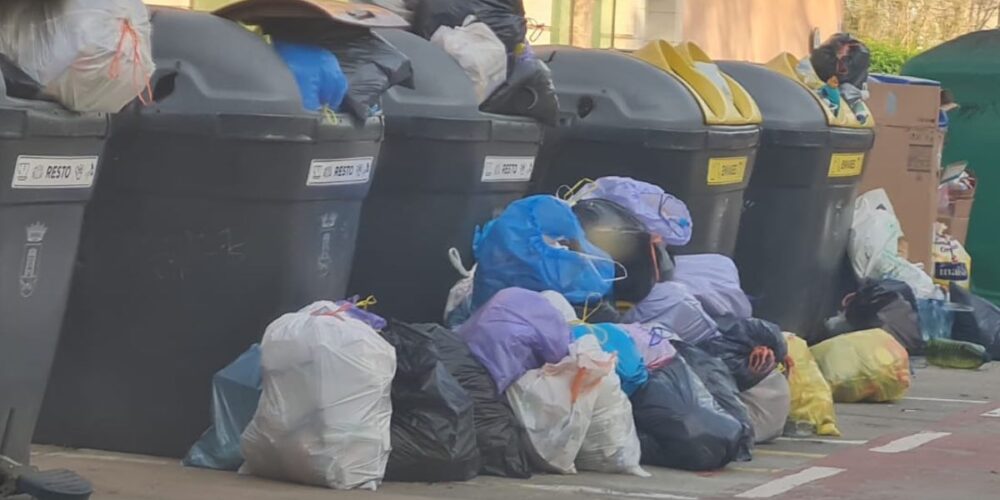 Basura por las calles de Talavera. Foto: PSOE Talavera
