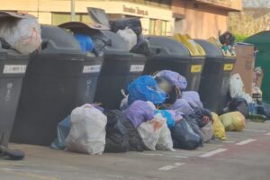 Basura por las calles de Talavera. Foto: PSOE Talavera