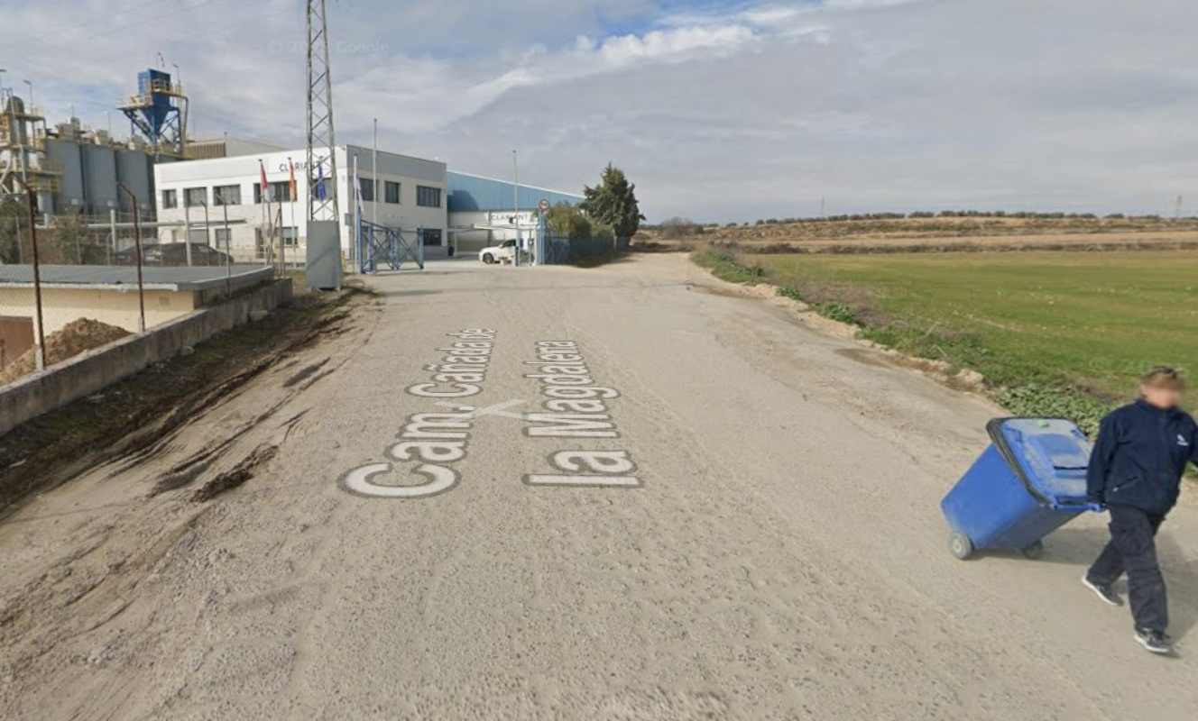 Camino Cañada de La Magdalena de Yuncos, donde se produjo el accidente laboral.