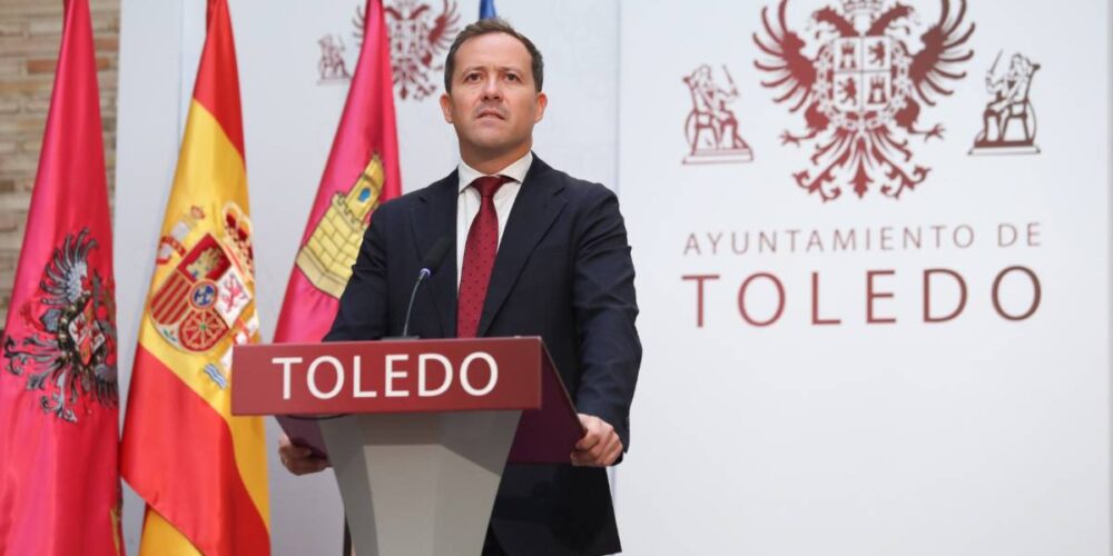 El alcalde de Toledo, Carlos Velázquez.