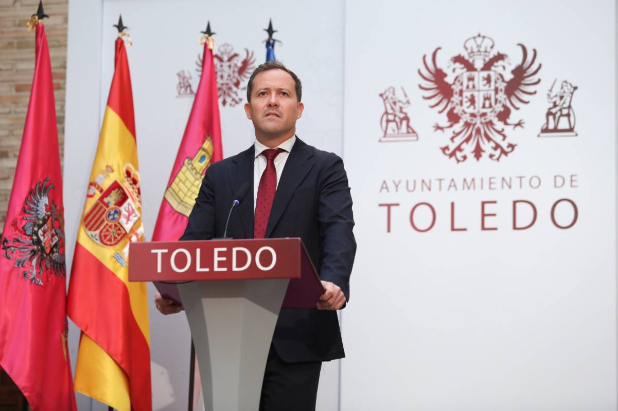 El alcalde de Toledo, Carlos Velázquez.