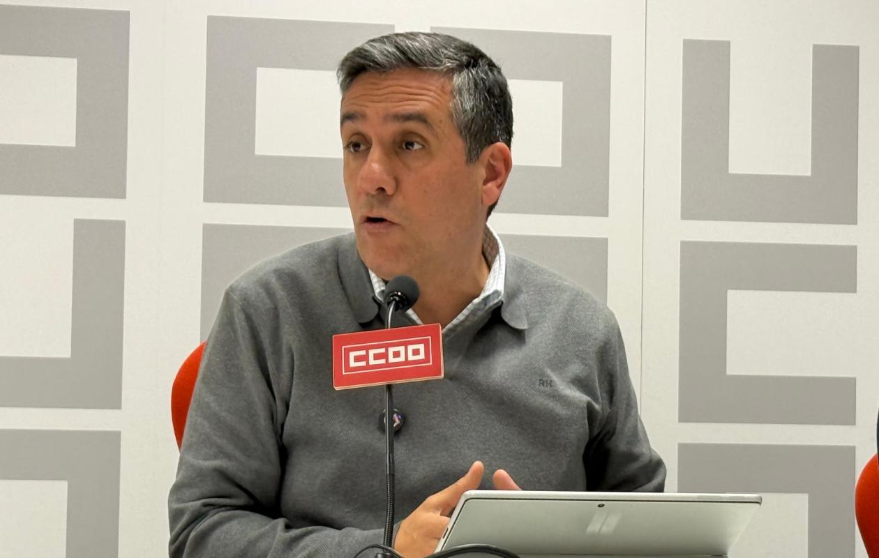 El secretario regional de CCOO, Javier Ortega.