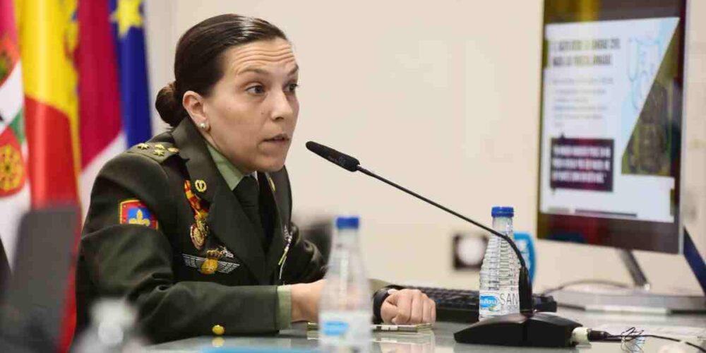 La capitana enfermera Elena Gómez Oliva. Imagen: Rebeca Arango.