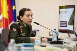 La capitana enfermera Elena Gómez Oliva. Imagen: Rebeca Arango.