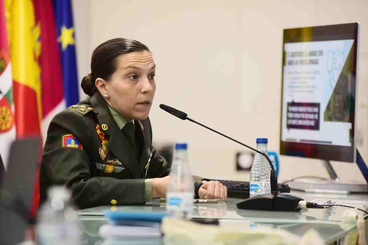 La capitana enfermera Elena Gómez Oliva. Imagen: Rebeca Arango.