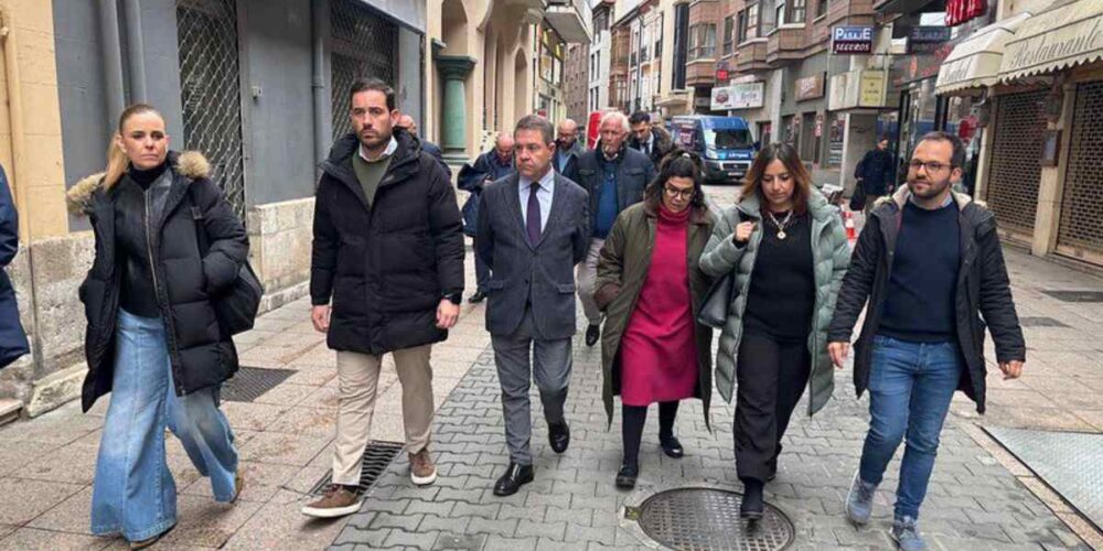 Page, en la campaña electoral del PSOE en Castilla y León.