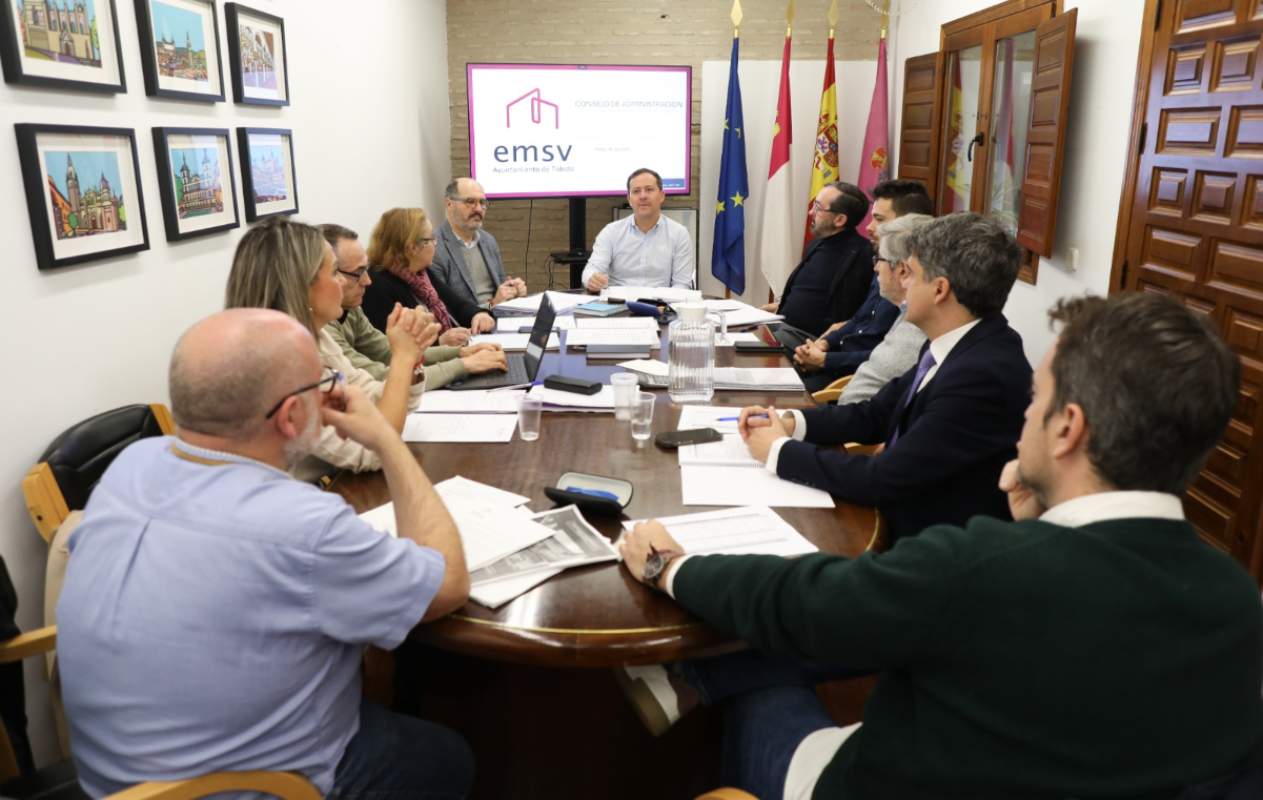El alcalde de Toledo, Carlos Velázquez, ha presentado hoy la formulación de cuentas de la Empresa Municipal del Suelo y la Vivienda (EMSV)