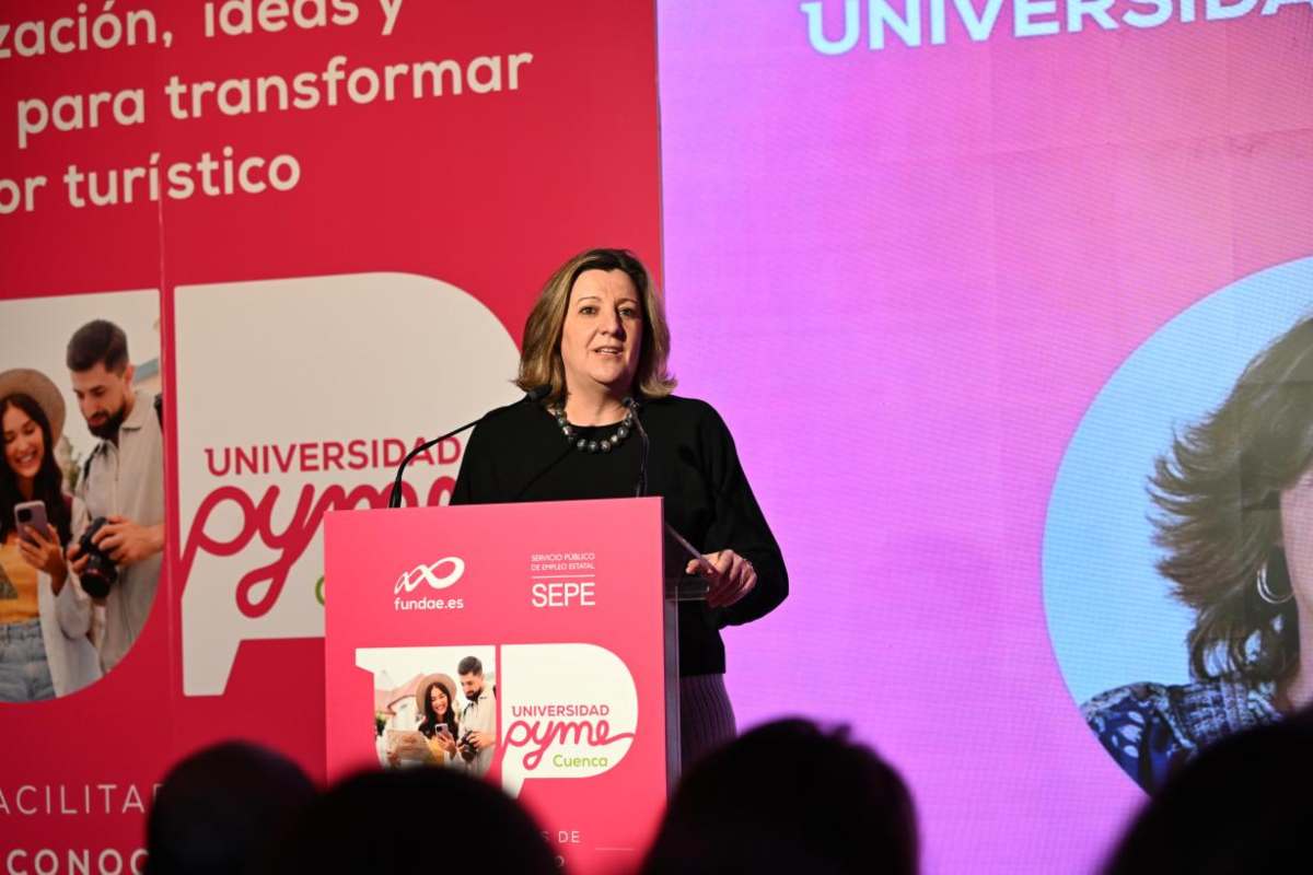 Patricia Franco, en el evento de Universidad Pyme en Cuenca.