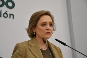 Soledad de Frutos, durante la rueda de prensa.