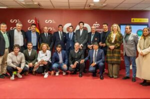 Foto de familia en la presentación del Circuito III Tumi Spain Golf Tour.