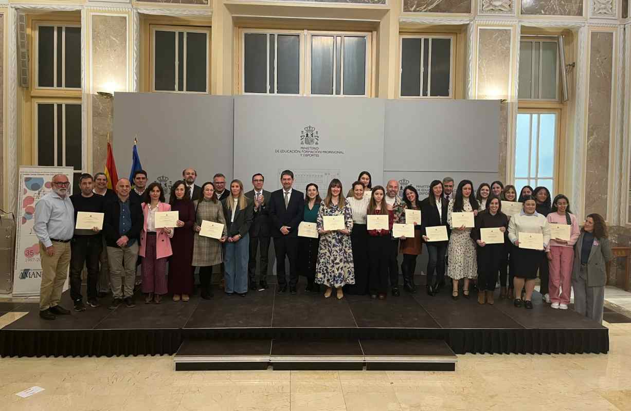 Foto de familia en la entrega de los premios Irene del Ministerio.