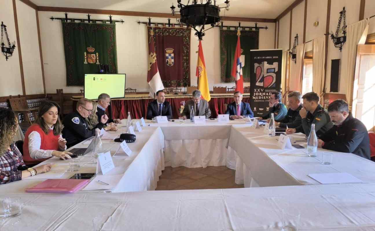 Junta de seguridad para las Jornadas Medievales de Oropesa.