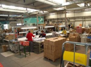 Trabajadores del sector de la logística.