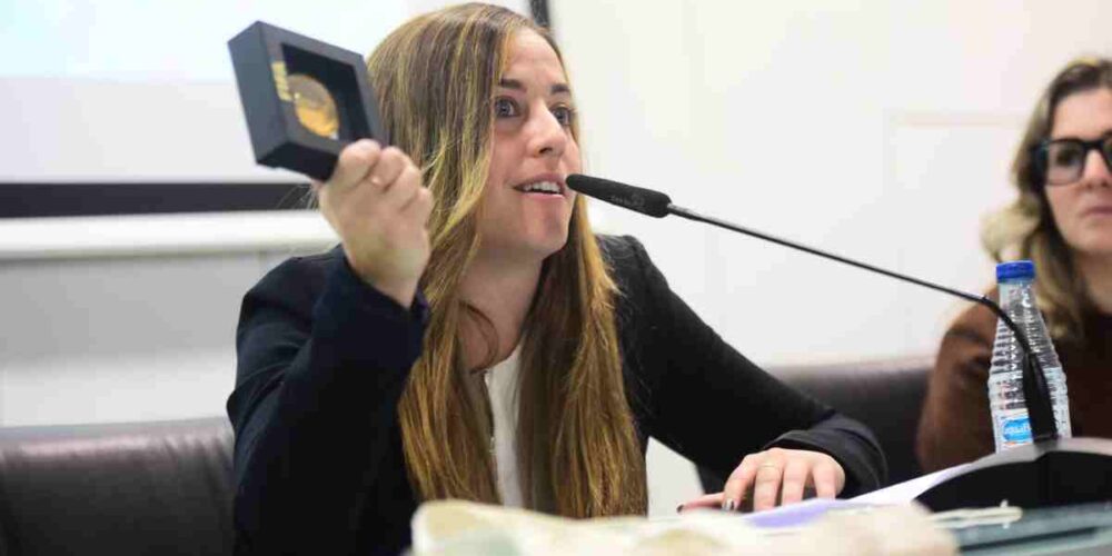 María Carrobles, directiva de la Real Federación Español de Fútbol. Foto: Rebeca Arango.