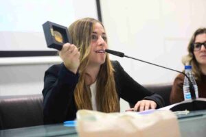 María Carrobles, directiva de la Real Federación Español de Fútbol. Foto: Rebeca Arango.