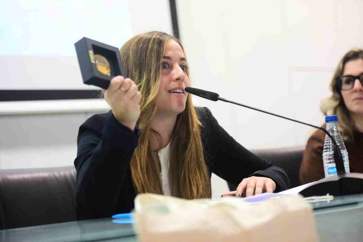 María Carrobles, directiva de la Real Federación Español de Fútbol. Foto: Rebeca Arango.