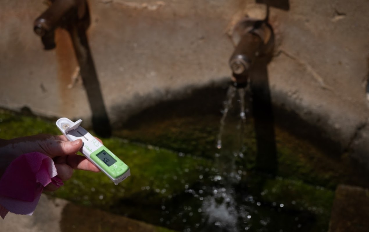 Medición en un agua del grifo.