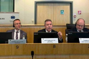 El presidente de Castilla-La Mancha, Emiliano García-Page, en el Comité Europeo de las Regiones.