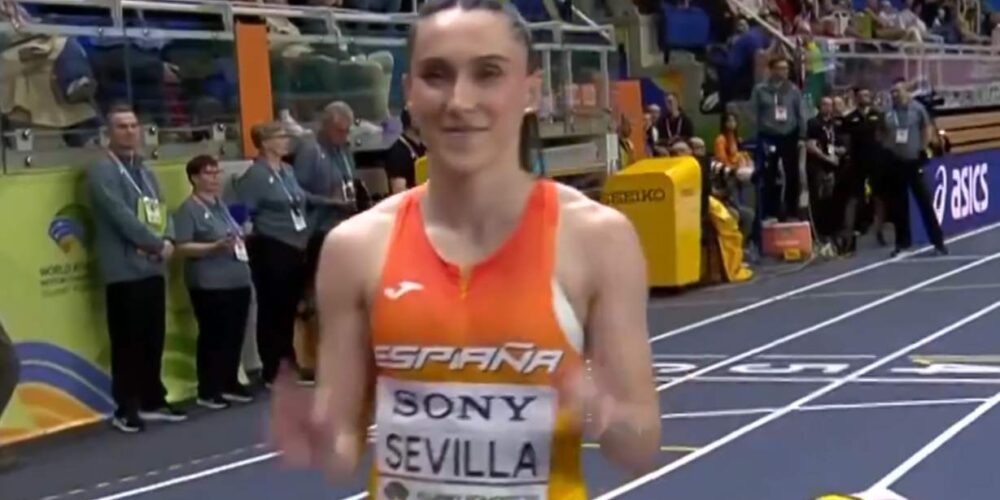 Paula Sevilla, durante el Mundial.