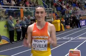 Paula Sevilla, durante el Mundial.