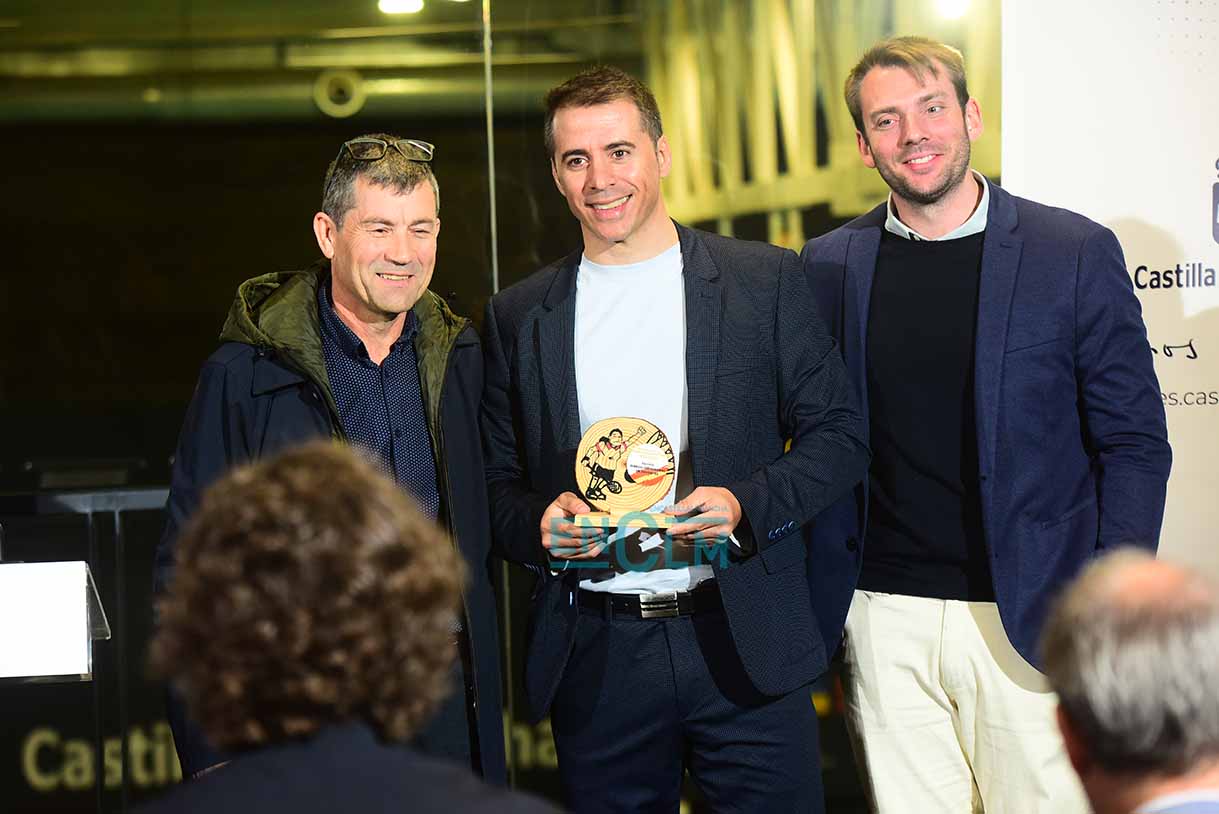 Miguel Ángel Polo (i), Carlos Yuste y Daniel Sánchez. Foto: Rebeca Arango.