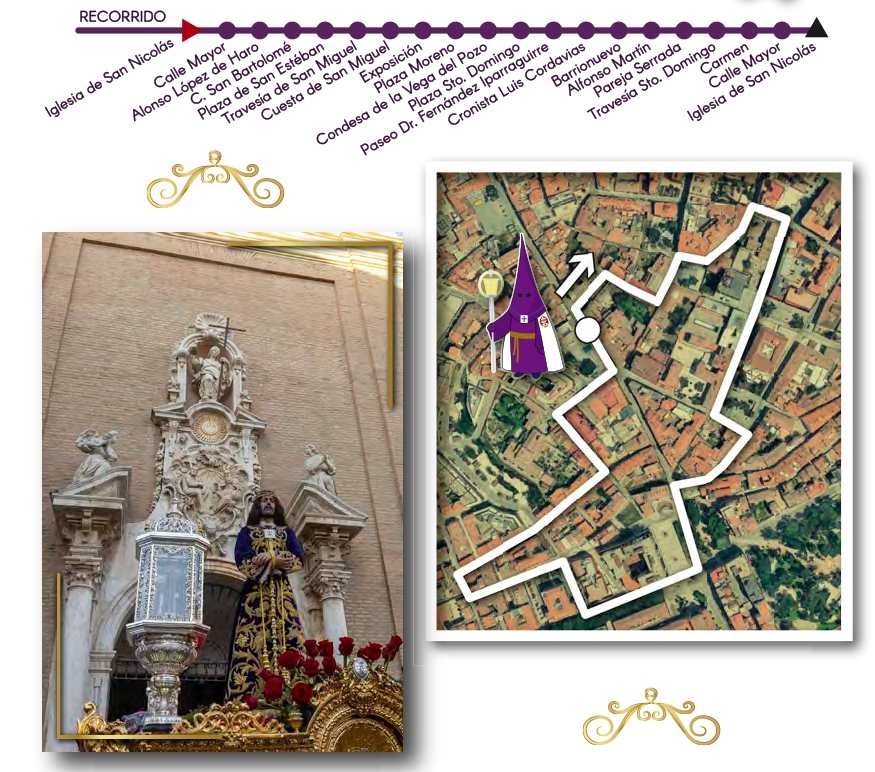 Recorrido Jueves Santo tarde Guada