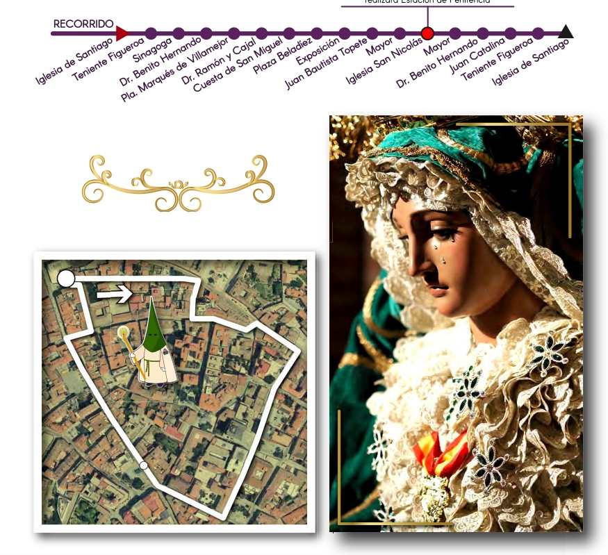 Recorrido Miércoles Santo Guada