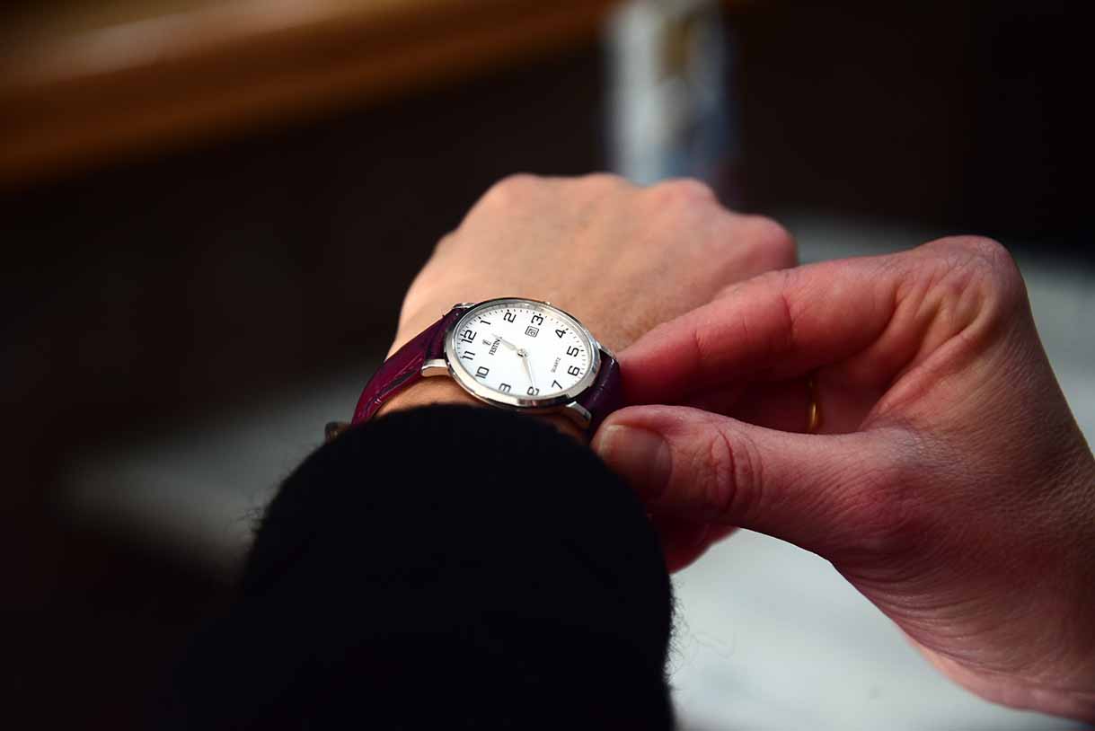 Cambio de hora. Foto: Rebeca Arango.