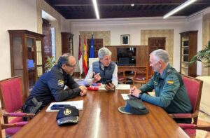 Sabrrido repasó el dispositivo con la Policía Nacional y la Guardia Civil.
