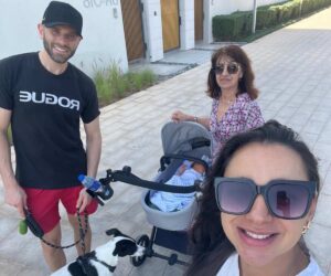 Sagrario y su familia días antes del inicio de la guerra en Oriente