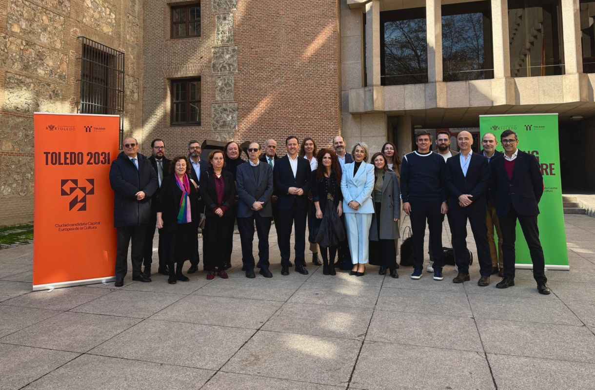 Foto de familia de la presentación de la candidatura toledana.